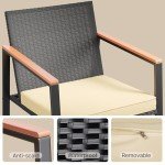 Gizoon 3-Piece Outdoor Rocking Bistro Set