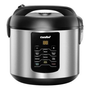 COMFEE' 6-in-1 Compact Rice Cooker, 2 QT