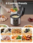 COMFEE' 6-in-1 Compact Rice Cooker, 2 QT