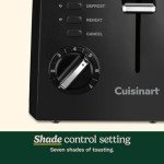 Cuisinart 2-Slice Compact Plastic Toaster - Black