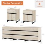 Light Oak Dresser and Nightstand Set of 3