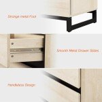 Light Oak Dresser and Nightstand Set of 3