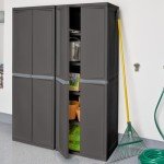 Lockable 4-Shelf Utility Storage Cabinet in Gray