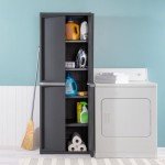 Lockable 4-Shelf Utility Storage Cabinet in Gray