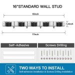 Stainless Steel Wall Mount Broom Holder Set