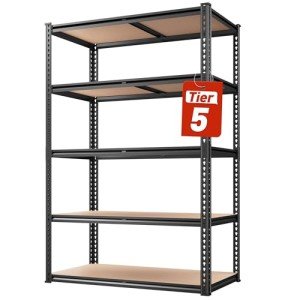 Adjustable 5-Tier Heavy Duty Garage Shelving Unit