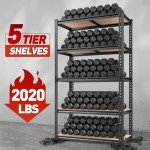 Adjustable 5-Tier Heavy Duty Garage Shelving Unit