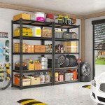 Adjustable 5-Tier Heavy Duty Garage Shelving Unit