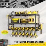 Heavy-Duty Wall-Mount Tool Organizer with Drill Holders
