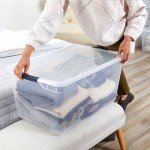 Rubbermaid Clear Stackable Storage Containers (4 Pack)