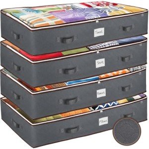 Under Bed Storage Bins - Set of 4