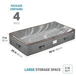 Under Bed Storage Bins - Set of 4