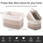 Woven Cotton Rope Storage Baskets - Set of 3