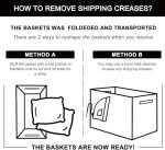 Woven Cotton Rope Storage Baskets - Set of 3