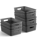 NETANY 8-Pack Flexible Storage Baskets - Gray