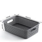 NETANY 8-Pack Flexible Storage Baskets - Gray
