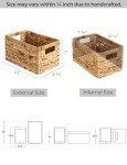 StorageWorks Medium Wicker Baskets with Handles - 2-Pack