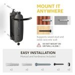 monTEK Swivel Bike Wall Mount - Space-Saving Rack