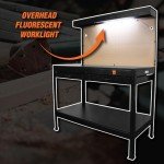WEN 48-Inch Workbench with Power Outlets & Light