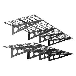 FLEXIMOUNTS 2-Pack 2x6ft Garage Wall Shelves