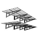 FLEXIMOUNTS 2-Pack 2x6ft Garage Wall Shelves