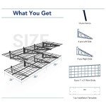 FLEXIMOUNTS 2-Pack 2x6ft Garage Wall Shelves