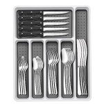 49-Piece Stainless Steel Flatware Set with Organizer