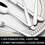 49-Piece Stainless Steel Flatware Set with Organizer