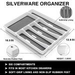 49-Piece Stainless Steel Flatware Set with Organizer
