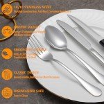 24-Piece Stainless Steel Silverware Set for 4