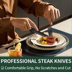 24-Piece Black Stainless Steel Flatware Set