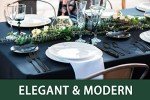 24-Piece Black Stainless Steel Flatware Set