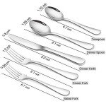 Briout 20-Piece Stainless Steel Flatware Set for 4