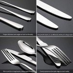 Briout 20-Piece Stainless Steel Flatware Set for 4