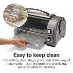 Hamilton Beach 4-Slice Toaster Oven with Roll-Top Door