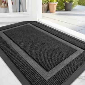 OLANLY Waterproof Indoor Outdoor Front Door Mat