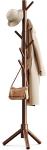 Pipishell Wooden Coat Rack with 8 Hooks