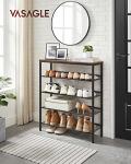 VASAGLE 5-Tier Freestanding Shoe Rack Organizer