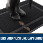 OLANLY Waterproof Indoor Outdoor Front Door Mat