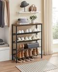 VASAGLE 5-Tier Freestanding Shoe Rack Organizer