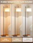Ambimall 60" Adjustable Floor Lamp with 3 Bulb Colors