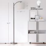 SUNMORY Modern Arc Floor Lamp with Adjustable Shade