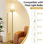 SUNMORY Tall Floor Lamp with LED Bulb