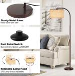 Rottooon Industrial Floor Lamp with 3 Color Temperatures