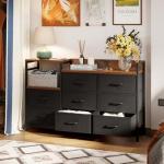 Charging Dresser: 8 Drawers, Sturdy Frame, 52" Wide