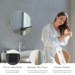 Gold Round Wall Mirror – 20 Inch Décor