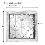 Boho Square Wall Mirrors Set of 2 - 12