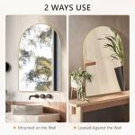 Gold Arched Wall Mirror for Home Decor