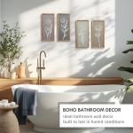 Floral 3D Wall Art Set of 4 for Home