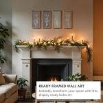 Floral 3D Wall Art Set of 4 for Home